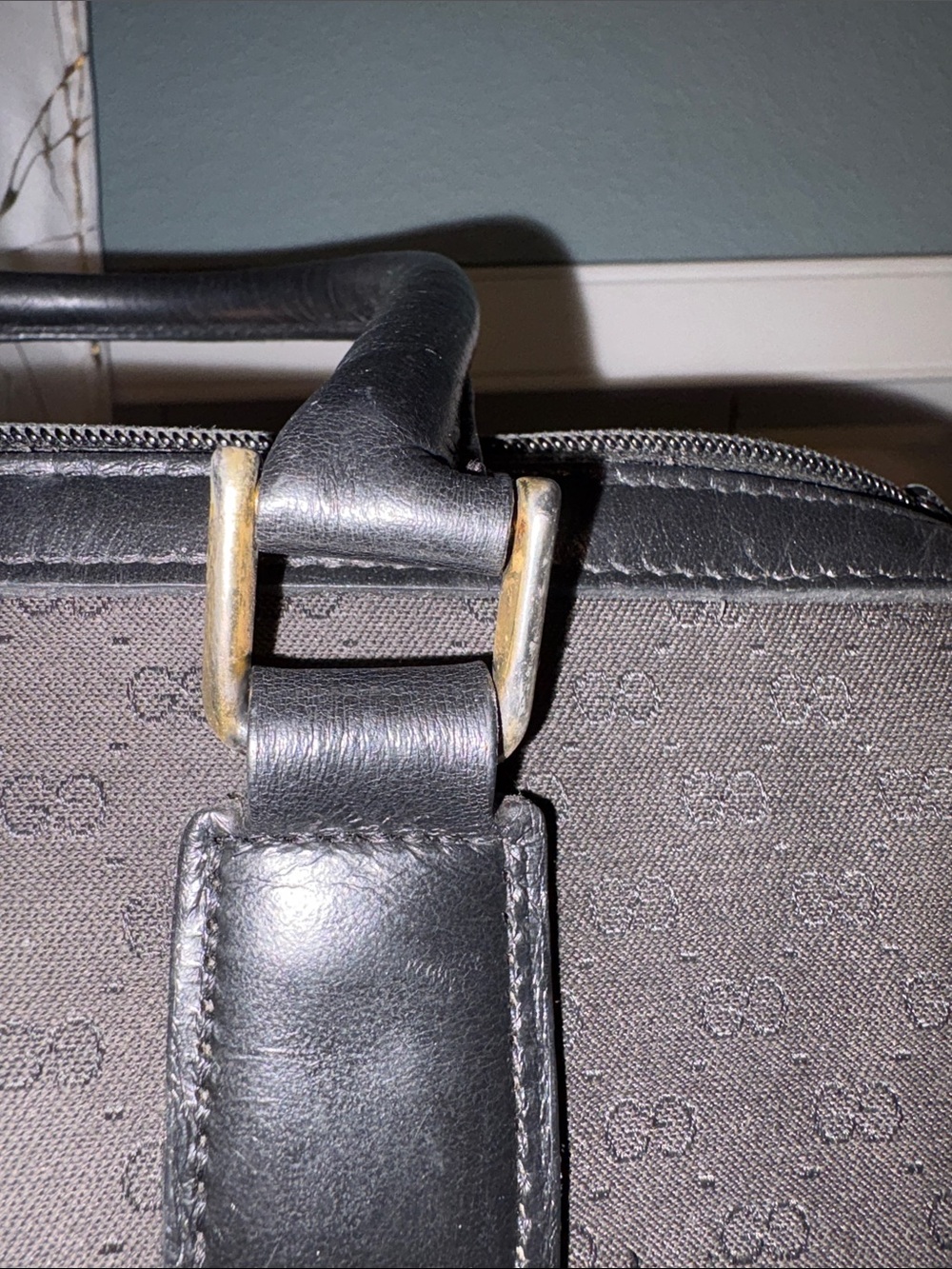 Gucci Black Monogram Canvas vintage purse - Picture 10 of 10